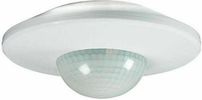 Eurolamp Motion Sensor with Range 20m Ceiling Presence SLIM Max 2000W IP20 in White Color 147-02016