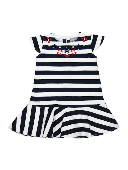 Boboli Kids Dress Striped Sleeveless Multicolour