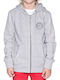 Kids Sweatshirt Cardigan with Hood Gray