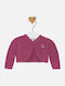 Kids Cardigan Knitted Purple