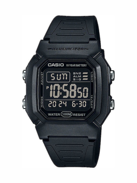 Casio Ψηφιακό Ανδρικό Ρολόι 37mm Χρονογράφος Μπ...