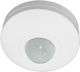 Adeleq Motion Sensor with Range 6m Infrared Ceiling 1200W 6A Detection 360° up to IP20 in White Color 10-510