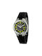 Justina Watch with Black Rubber Strap JPC35