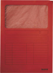 Leitz Folder Transparent for Paper A4 Red