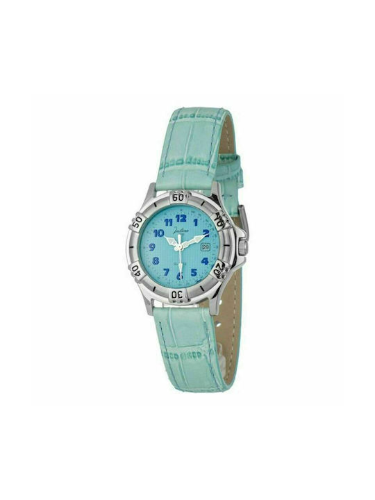 Justina Watch with Blue Leather Strap 32555AZ