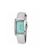 Justina Watch with White Leather Strap 21994AZ