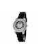 Justina Watch with Black Rubber Strap 21976N