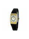 Justina Watch with Black Rubber Strap 21795