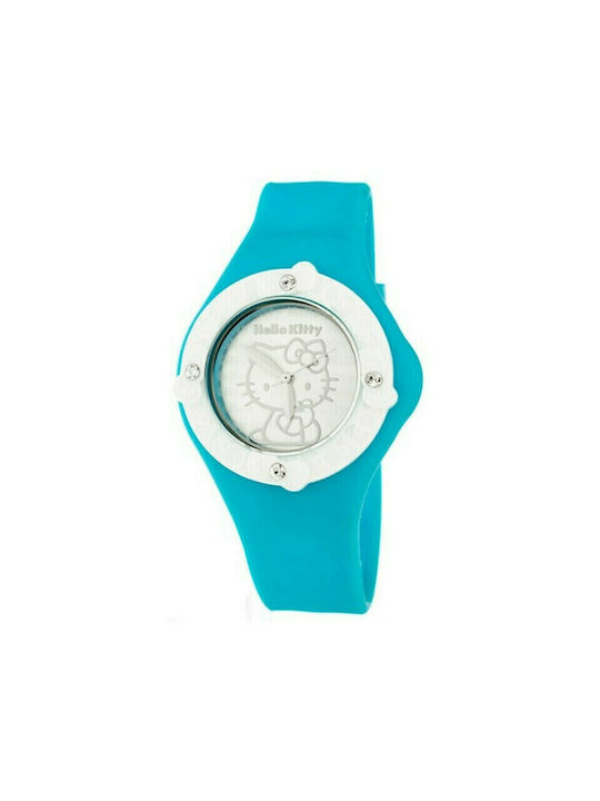 Hello Kitty Uhr mit Blau Kautschukarmband HK7158LS-08