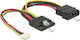 DeLock 15-Pin Sata - 4-Pin Molex Cable 0.15m Πολύχρωμο 85673