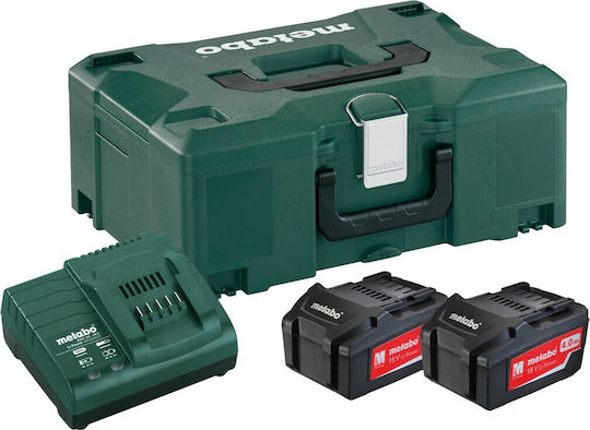 Metabo Set 2 Tool Batteries Lithium 18V Capacity 7Ah with Charger