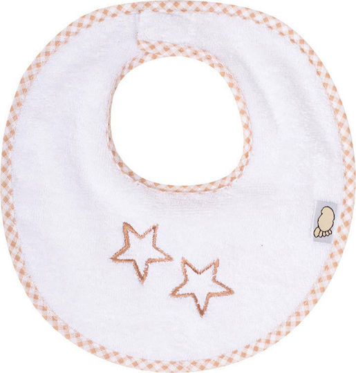 Figlio Bino Bib Fabric with Hoop & Loop Fastener Brown