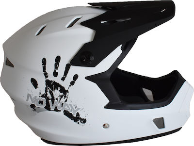 Out-Mold Moon KS05 Full Face Downhill Bicycle Helmet White