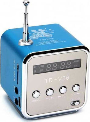 TD-V26 Portable Radio Rechargeable with USB Blue