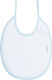 Figlio Bino Bib Fabric with Lace Band Light Blue