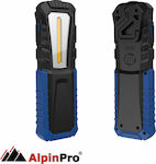 AlpinPro Φακός Συνεργείου Επαναφορτιζόμενος LED IPX4 με Φωτεινότητα έως 420lm Worker+ Μπλε