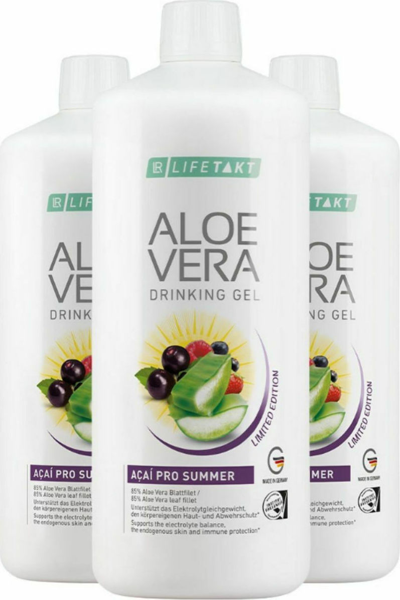 Lr Aloe Vera Drinking Gel Immune Plus Acai Pro Summer 3 X 100ml Skroutzgr