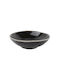 Salt & Pepper Artisan Serving Bowl Round Ceramic Black with Diameter 12cm