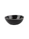 Salt & Pepper Artisan Serving Bowl Round Ceramic Black with Diameter 15cm