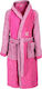 Dimcol Kids Hooded Bathrobe Happy Smile Fuchsia