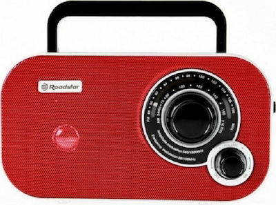 Roadstar TRA-2235 Retro Tragbares Radio mit USB Rot