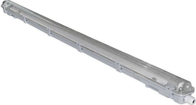 Adeleq Double-Ended Outdoor Lighting Batten T8 with 1 Slot for LED Lamp 120cm