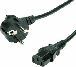 Roline Schuko - IEC C13 Cable 1.8m Μαύρο 19.99.1018