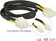 DeLock 8-Pin EPS - 8-Pin EPS Cable 0.44m Μαύρο 83653