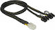 DeLock 6-Pin PCIe - 8-Pin PCIe Cable 0.3m Μαύρο 85455