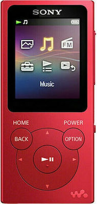 Sony NW-E394 MP4 Player (8GB) with LED LCD / TFT 1.77" Display Red