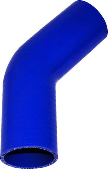 Autoline Car Silicone Hose Air Intake with 45° Angle 50mm Diameter Universal Blue