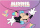 Gim Φάκελος με Κουμπί για Χαρτί A4 Ροζ Minnie