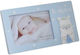 Inart Wooden Children's Photo Frame Light Blue 15x10cm