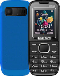 MaxCom MM135 Dual SIM Mobile Phone with Buttons Blue