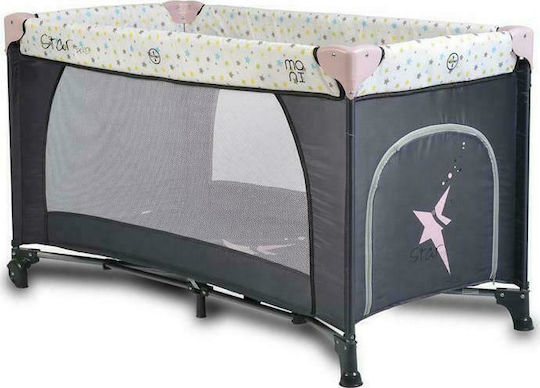 Moni Star Duo Παρκοκρέβατο Pink 120x60cm