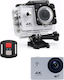 SCAM F60R Action Camera 4K Ultra HD Underwater (with Case) with Screen 2" and Wi-Fi Gray