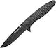 Ganzo Pocket Knife Black with Blade made of Stainless Steel