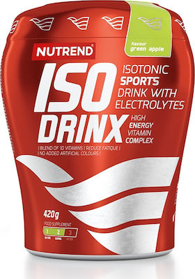 Nutrend IsoDrinx Isotonic Sports Drink with Electrolytes με Γεύση Πράσινο Μήλο 420gr