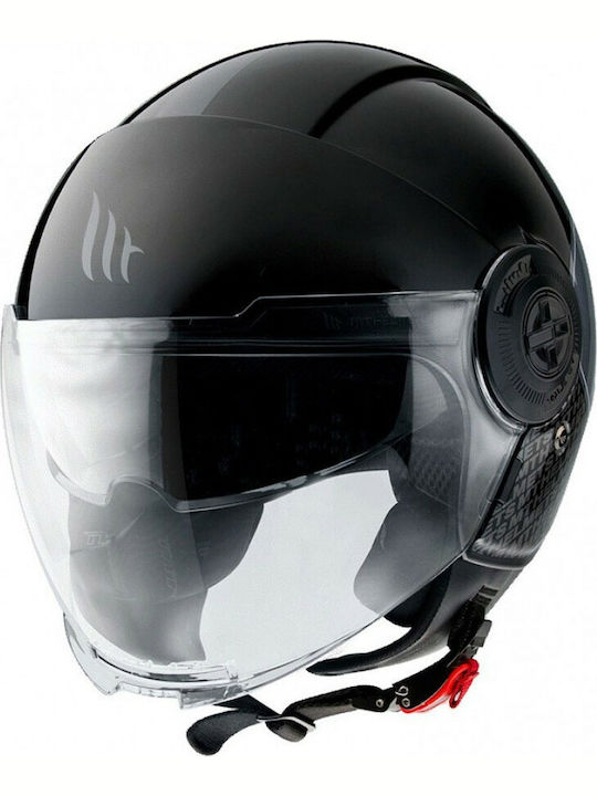 MT Viale SV Break Jet Helmet DOT / ECE 22.05 1050gr Gloss Black