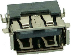 Powertech USB 2.0 Connector A Type down Mid Solder (CON-U020) Powertech USB 2.0 Connector A Type down Mid Solder (CON-U020)