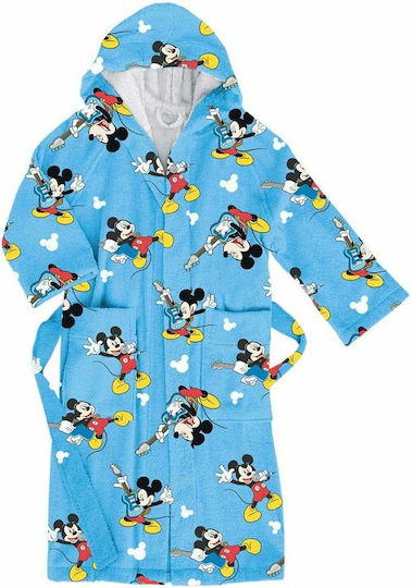 Palamaiki Halat de Baie pentru Copii Mickey Albastru 9-110700-005 cu Glugă