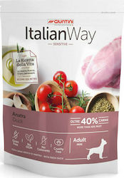 Giuntini Italian Way Sensitive 1.5kg Trockenfutter ohne Gluten für erwachsene Hunde kleiner Rassen mit Ente