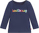 Levi's Kids Blouse Long Sleeve Blue Graphic Tee