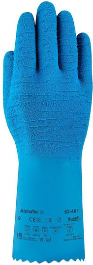 Ansell AlphaTec 62-401 Light Blue Cold-Resistant Safety Gloves Latex