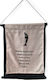 Alphab2b Hanging Handmade White Fabric Wall Decor 38x45cm