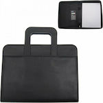 Next Clipboard Bifold Conference for Paper A4 Black Portfolio 1pcs