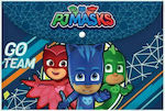 Diakakis Folder with Button for Paper A4 Blue PJ Masks