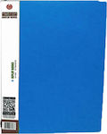 Metron Clipboard Flexible with 10 plastic sleeves Slides for Paper A4 Blue 1pcs 907.10.L