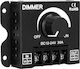 GloboStar Wall Mounted Dimmer Switch with Frame LED Strip Rotary 360W External Knob 12-24 Volt 30 Ampere 360/720 Watt