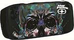 No Fear Fabric Pencil Case Glass Skull with 1 Compartment Blue